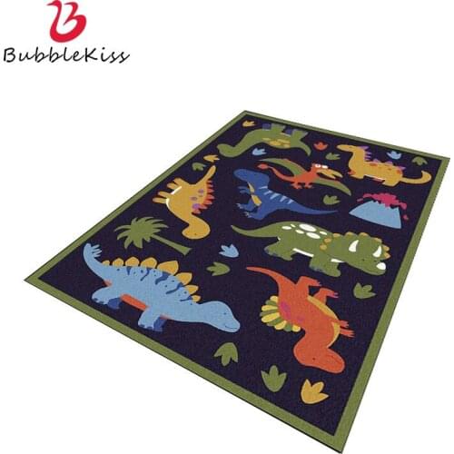 Bubble Kiss Cartoon Carpet Cute Little Dinosaur Home Rugs Living Room Customized Carpets Childrens Bedroom Decor Soft Area Rug