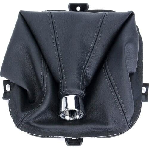 Leather Short Shifter Collars Black Stitch Shift Knob For Car Gearshift Knob for Hover 10-12 Great Wall Hover H3 H5 D11