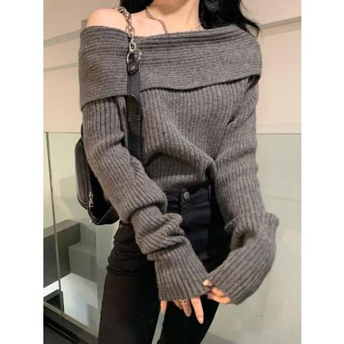 Женские пуловеры с открытыми плечами Lihahafang China At AliExpress