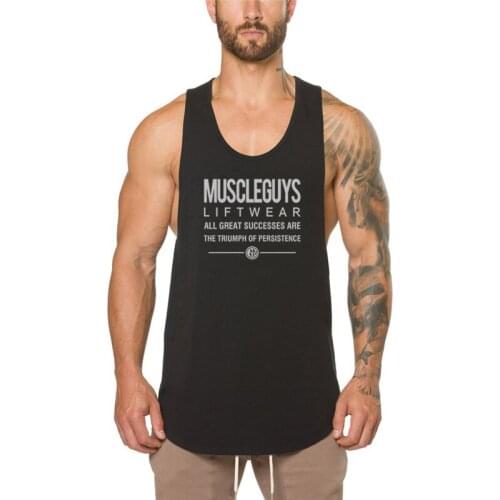 Brand Workout Gyms Tank Top Men Clothing Singlet Vest Canotte Bodybuilding Stringer Fitness Muscle Guys Sleeveless Shirt