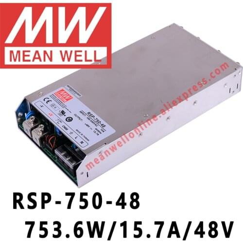 Mean Well RSP-750-48 meanwell 48VDC/15.7A/753W Single Output with PFC Function Power Supply online store