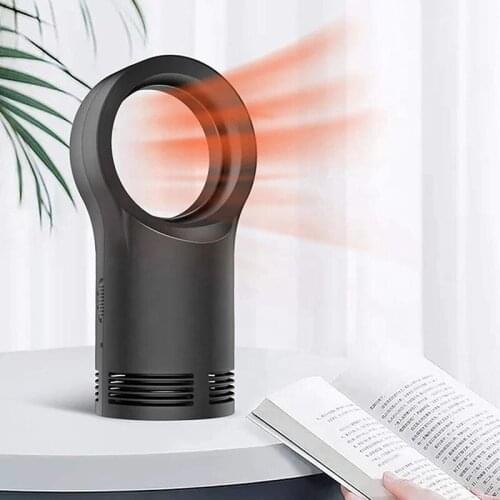 Mini Electric Fan Heater Warm for Winter Desktop Indoor Electric Portable Space Heating With Thermal Shutdown Protection QN22