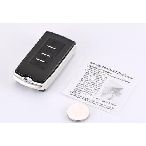 Mini Precision Digital Pocket Scale Car Key Shape Portable Jewelry Scale Electronic Balance Scale Weight Tool 100g/200g 0.01g