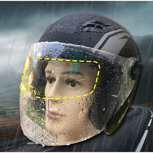 Universal Type Motorcycle Helmet Anti-rain Anti-fog Film Electric Car Half-helmet Anti-fog Lens Patch Motorcycle Helmet Anti-fog