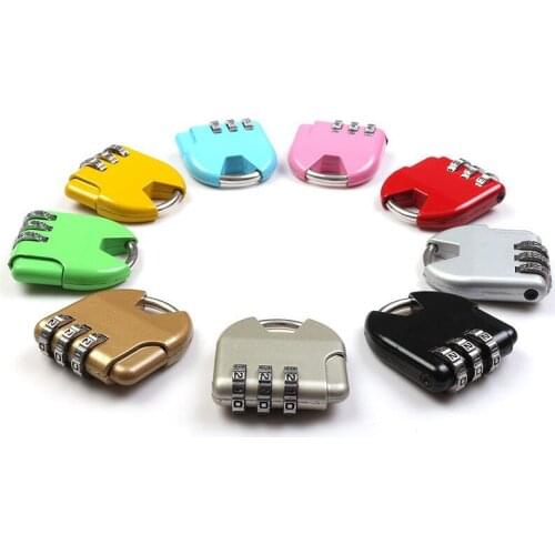 Cartoon Mini Bag Password Lock Travel Anti-theft Padlock Small 3 Digit Combination Student Dormitory Pencil Case Small Lock