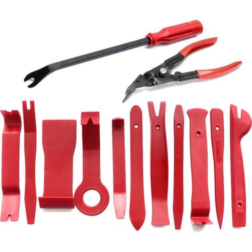 7/11/13pcs Car Audio Maintenance Kit Hand Tool Set Auto Trim Stereo Repair Panel Remover Pry Bar Car Dash Door Clip Tools Set