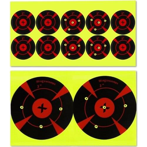 Sticker Shots Burst Bright Fluorescent Yellow Upon Impact - Gun - Rifle - Airsoft - BB Gun - Air Rifle-Slingshot G99D