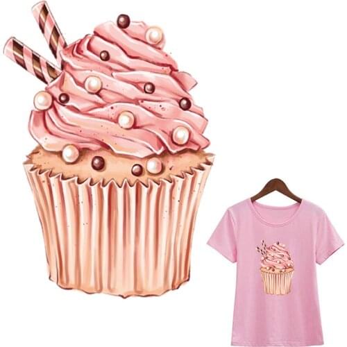 Badges Patches Sweet Dishes Fashion Stickers Iron On Diy Accessory Clothes Heat Transfer Punk Patch Print On T-Shirt Jeans