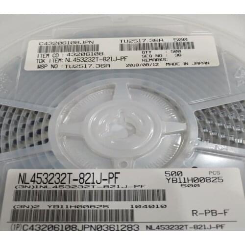 NL453232T-821J-PF 1812 820UH 821J 100PCS