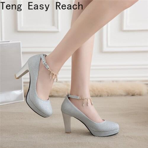 New Designer Female High Heels Fashion Sexy Shoes Luxury Gold Silver Pink Womens Heels Pumps Party Office Wedding Shoes