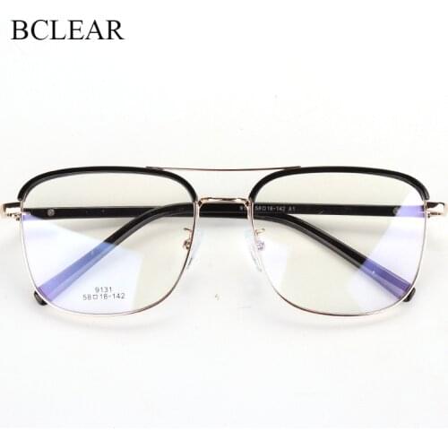 New Arrival Vintage Eyebrows Big Square Glasses Frames Men Women Brand Designer Double Bridge Optical Eyeglasses Fashion Eyewear
