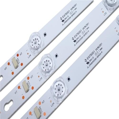 New Kit 3 PCS 8LED 69cm LED backlight strip for L40F3301B L40P-F 4C-LB4008-HR01J 40D2900 40HR330M08A6 V8 L40E5800A L40F3301B