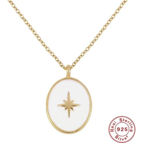 BOAKO Anise Star Necklace For Women 2020 Silver 925 Jewelry Necklace Charms Chains For Jewelry Choker Bijoux Femme #8.4