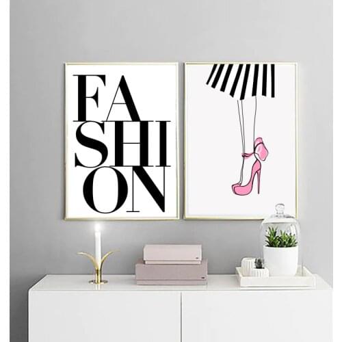 900D Posters And Prints Wall Art Canvas Painting Wall Pictures For Girls Room Nordic Fashion Lip Poster Canvas Painting NOR009