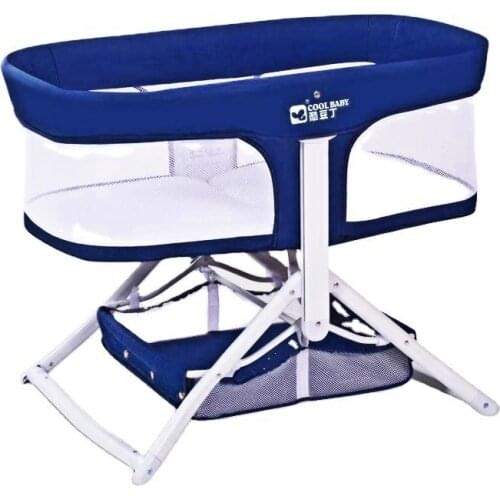 Baby Crib Movable Folding Portable Modern Simple Newborn Cradle Bed