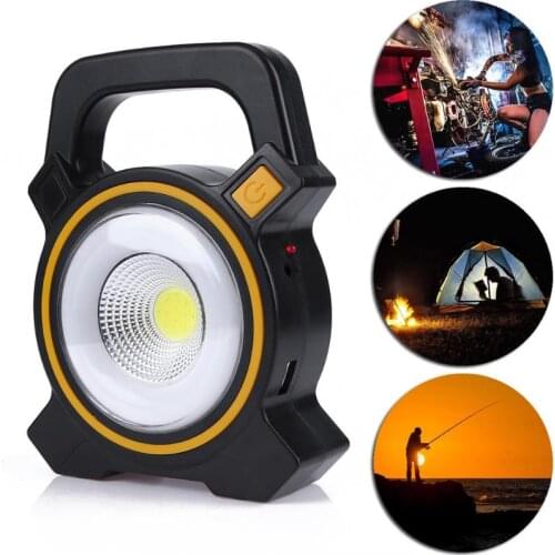 COB LED Outdoor Portable High Power Rechargeable Camping Lamp Work Light