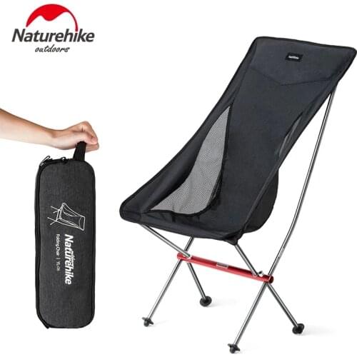 Naturehike Portable Camp Chair Compact Ultralight Folding Backpacking Chairs Small Collapsible Chair in a Bag for Fishing Picnic
