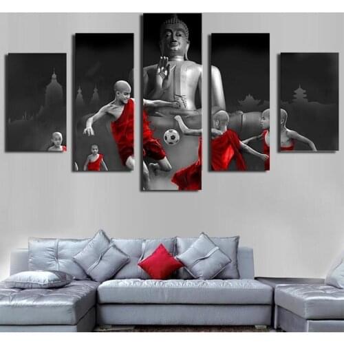 5 Pieces of Nordic Poster Home Decoration Bedroom Living Room Background Wall Frameless Printing Canvas Atmospheric Art Painting