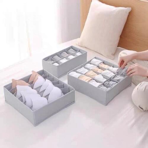 Underwear Storage Box Bra Socks Organizer Divider Closet Organizer Rangement Soutien Gorge Foldable Storage Box Drawer Organizer