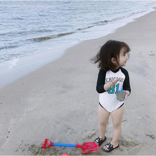 Girls Swimsuit One Piece Swimsuit Bathing Suit Kids Ruffle Style Childrens Swimwear for Girls Bikini-Sets Baby Bath Tub 2-8Y