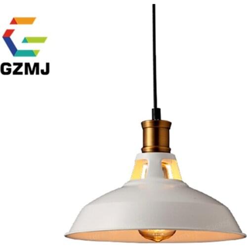 Vintage Industrial Lighting Metal Lamp Holder Pendant Light American Country Aisle Lights Lamp for Living Room Home 110V-220V