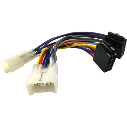 VODOOL Harness Adapter Plug Cable Car Accessory ISO Car Stereo Wiring Harness Connector Adaptor for Toyota Aurion Avalon Hilux