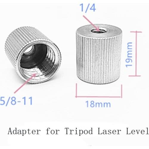 2pcs 1/4"-20 to 5/8"-11 double female Threaded Screw Adapter for Tripod Laser Level Bosch Adapter