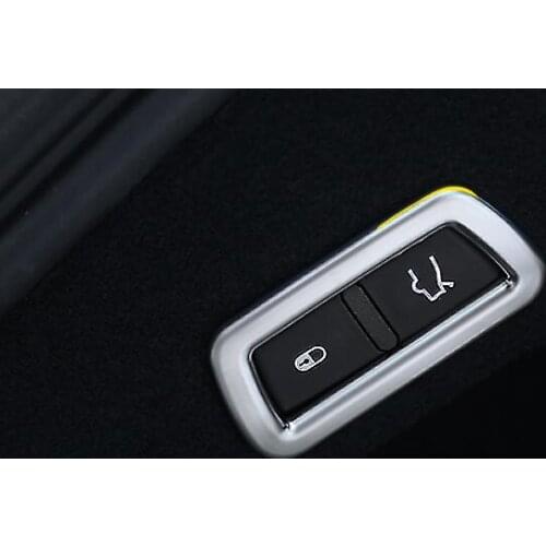 Auto Car Rear Back Trunk Button Switch Frame Trim Cover Styling Sticker Fit For Maserati LEVANTE 2016 Car-styling ABS