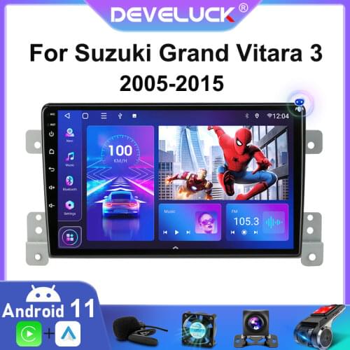 Android10 Car Radio For Suzuki Grand Vitara 3 2005 2013 2014 2015 Multimidia Video 2 din RDS DSP 4+64G GPS Navigaion Player 4G