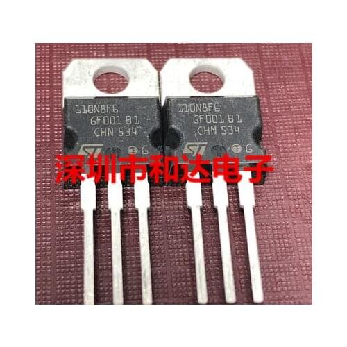 Free shipping 20PCS 110N8F6 STP110N8F6 TO-220 80V 110A