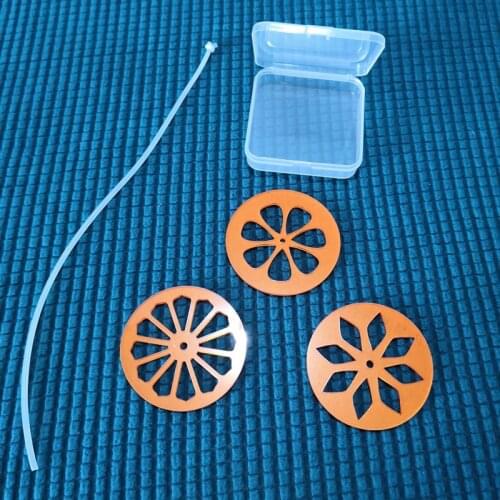 Free shipping 6.8cm acrylic plates pull through soap shapers caleidoscope soap tools fit stube column mold three pieces per set