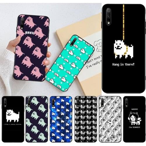 Game Undertale Annoying Dog Newly Arrived Black Cell Phone Case for Huawei Honor 30 20 10 9 8 8x 8c v30 Lite view pro