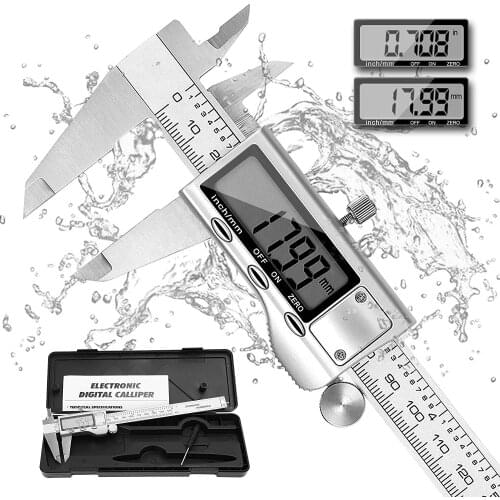 Digital Vernier Caliper 150mm 6 Inch Stainless Steel Electronic Metal Caliper Micrometer Depth Measuring Tools штангенциркуль