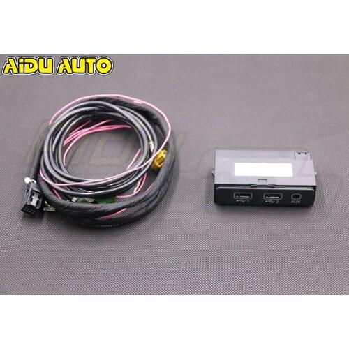 FOR AMI - Audi Music Interface - 8 PIN Wiring Harness + 2x USB and AUX-IN Audio Dual Port A3 8V Facelift / A4 B9 / A5 F5 / Q5 F