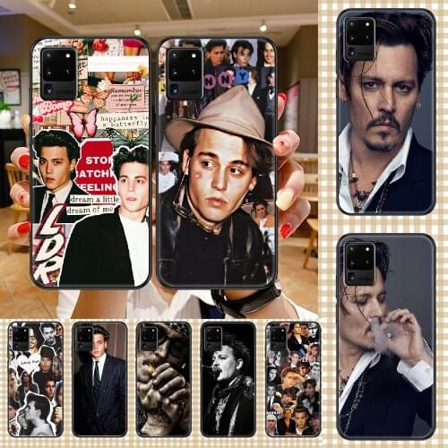 Johnny Depp Phone case For Samsung Galaxy Note 4 8 9 10 20 S8 S9 S10 S10E S20 Plus UITRA Ultra black luxury waterproof art Etui