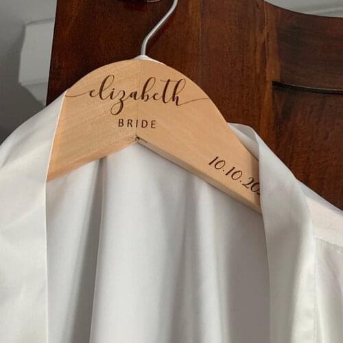 Personalized Wedding Hanger for Bride and Groom Wedding Couples Gift Dress Hanger Bridal Shower Gift