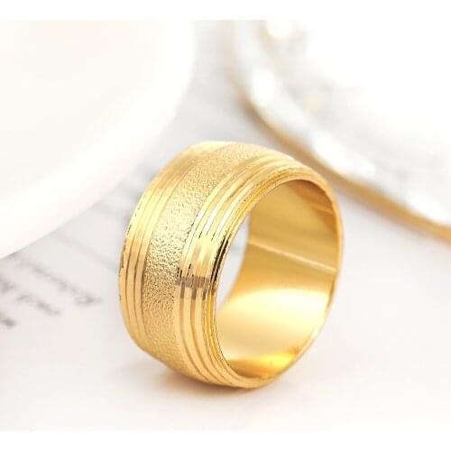 Rings for Women Specially Designed for Women Wedding Ring Fashion Simple Gold Plated Irregular Pattern Couple Ring Jewelry