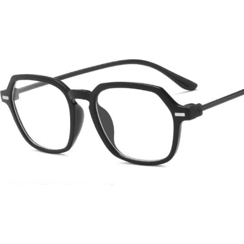 Computer Glasses Female Oversize TR90 Flexible Transparent Reading Eyeglasses Frame For Women Blue Light Eyewear UV400