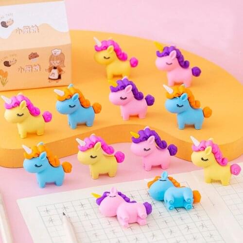 Unicorn Eraser Erasers for Kids Novelty Erasers Prizes for Kids Student Kawaii Eraser Cute School Supplies Stationery Supplies
