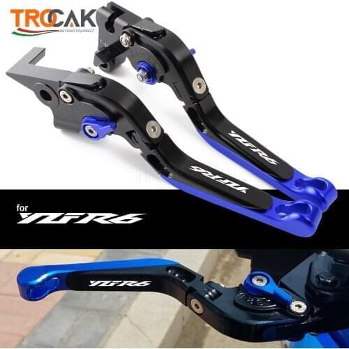 YZFR6 Modified Accessories Adjustable Foldable Extendable Motorbike Brakes Clutch Levers For YAMAHA YZF R6 2017 2018 2019 2020