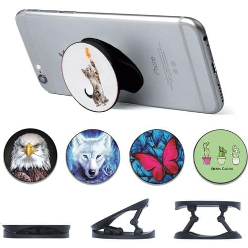New Cell Phone Bracket Holder Stand For Iphone Huawei Xiaomi Samsung Bracket Holder Cell Phone Finger Ring Stand Finger Holder