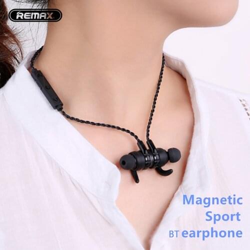 Original Magnetic Wireless Sports Earphones Remax Sports Bluetooth Earbuds Handsfree Music Stereo Headphones for iPhone Xiaomi
