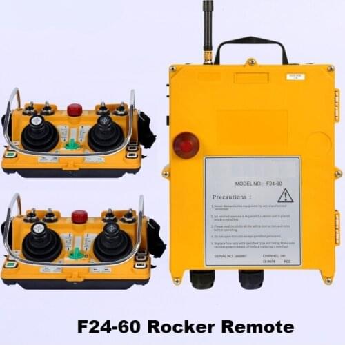F24-60 Industrial Joystick Design Wireless Remote Control Crane 2 Transmitters + 1 Receiver