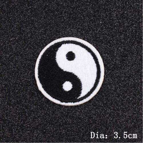 Pulaqi Black Whirt Embroidered patch For Clothes Rock Band Patches For Clothing Sticker on Clothes Stripe Punk Hippie Badge DIY