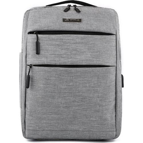 High quality mens computer bag large capacity backpack breathable gray mountaineering bag anti-theft USB charging womens bag