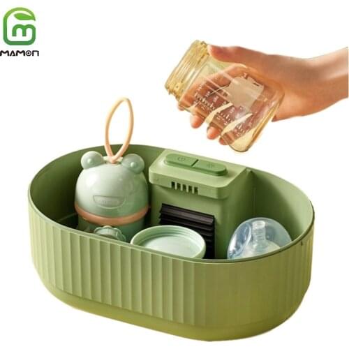 MAMON UV Sterilizer Box Baby Bottle Sanitize Disinfection Box, Sterilization and Drying 2-in-1 Large Capacity ZXD5