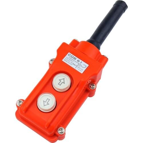 Water Proof Hoist Crane Pendant Up Down Station Pushbutton Switch COB-61