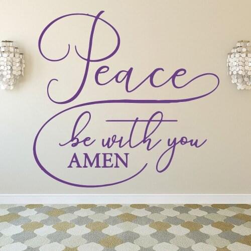 Funny Quotes Peace Wall Sticker Removable Decals Wallpaper For Living Room Company School Office Decoration Mural Decal HY1655