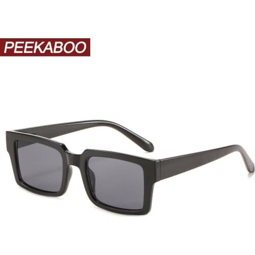 Peekaboo pink rectangular sunglasses for women uv400 brown black square sun glasses female 2021 summer accessories purple