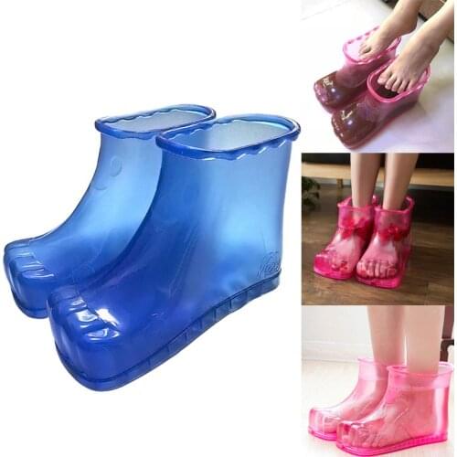 1 Pair Solid Color Portable Foot Bath Massage Shoes Feet Relaxation Slipper Acupoint Health Care Foot Care Tools new